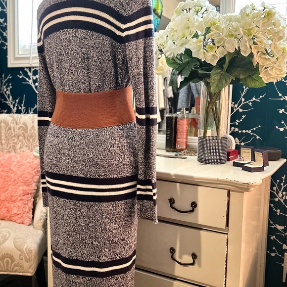 BEAUTIFUL, aerie , long blue and white cardigan, size S - Picture 12 of 13